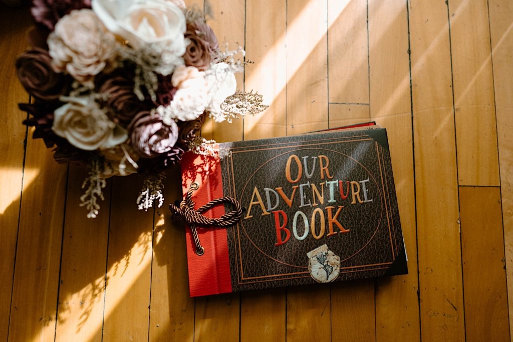An up inspired adventure book made by newlyweds.
