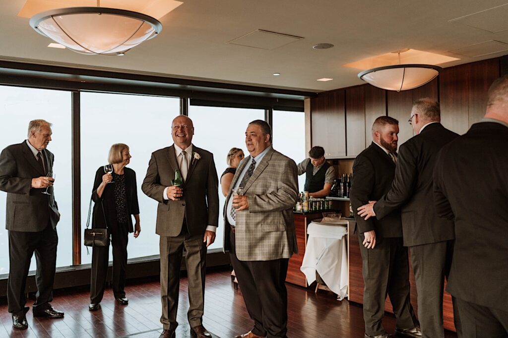 Guests enjoying drinks on the 95th Floor in Chicago