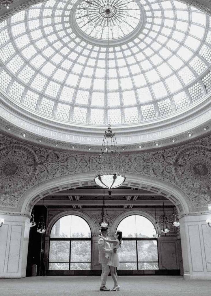 chicago elopement at the chicago cultural center