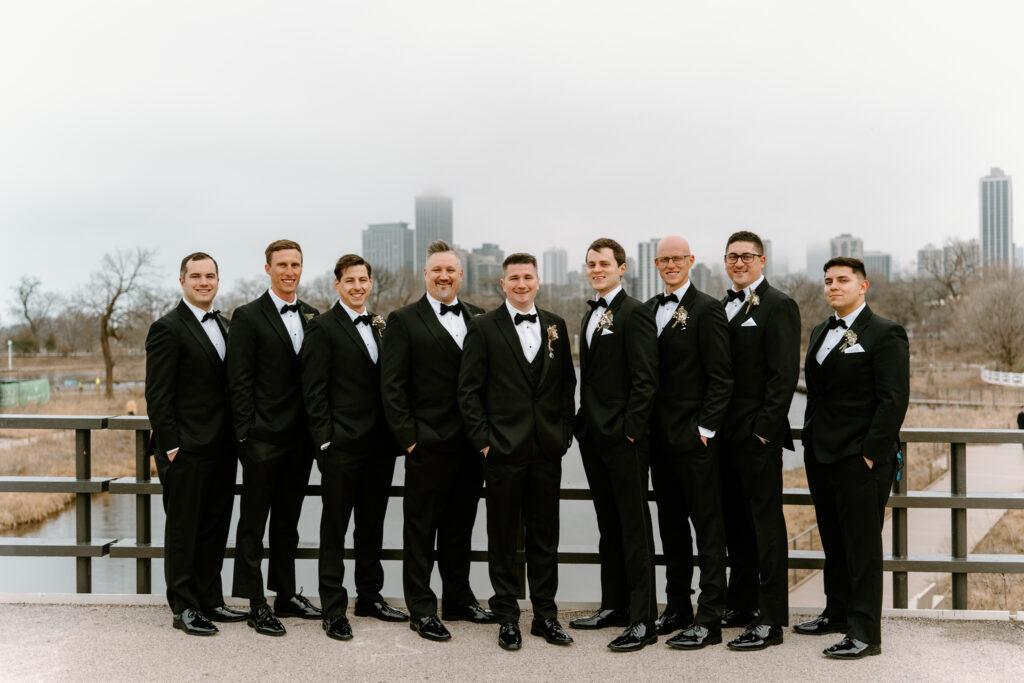 groom with his groomsmen